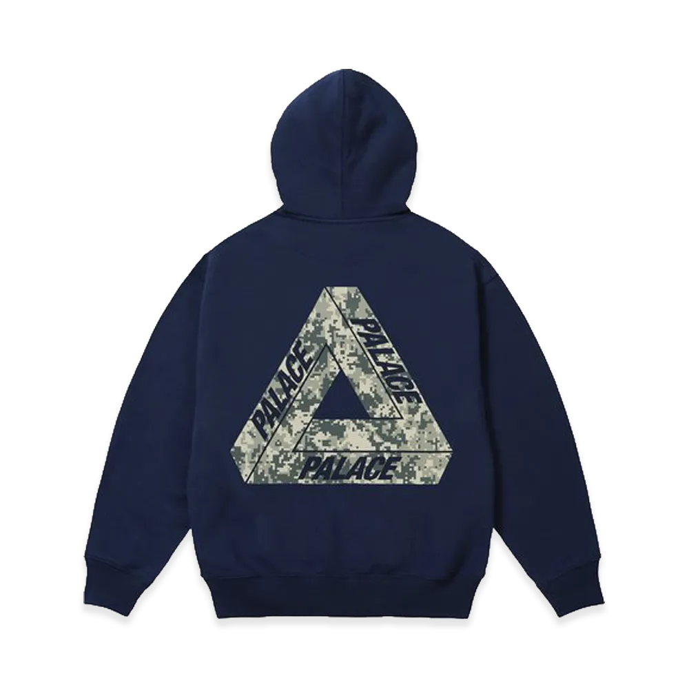 PALACE Camo Tri-Ferg Hood "Navy"