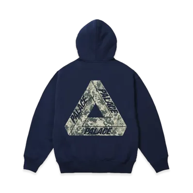 PALACE Camo Tri-Ferg Hood "Navy"