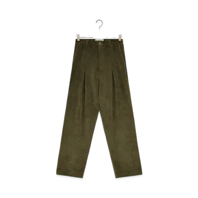 LOEWE Low-Crotch Trousers "Khaki Green"