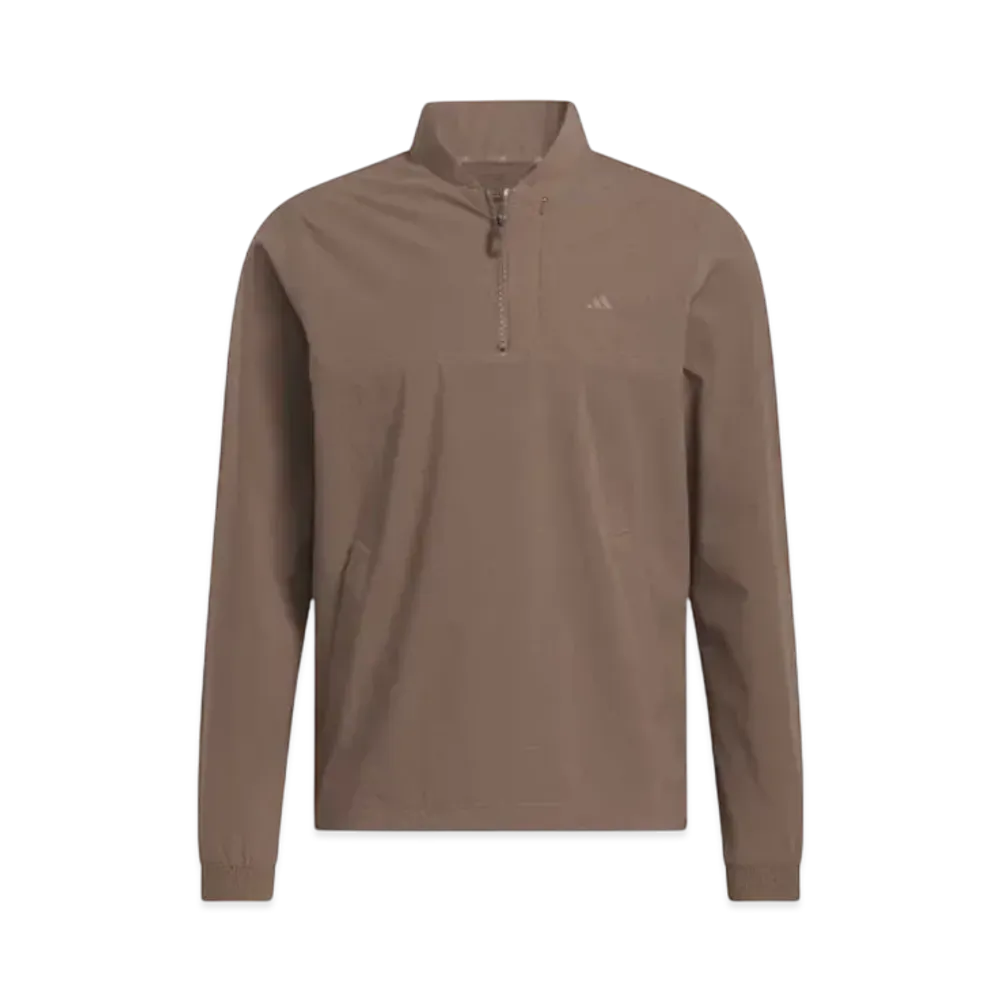 adidas Taslan Stretch Water Repellent Long Sleeve Pullover Jacket "Earth Strata"