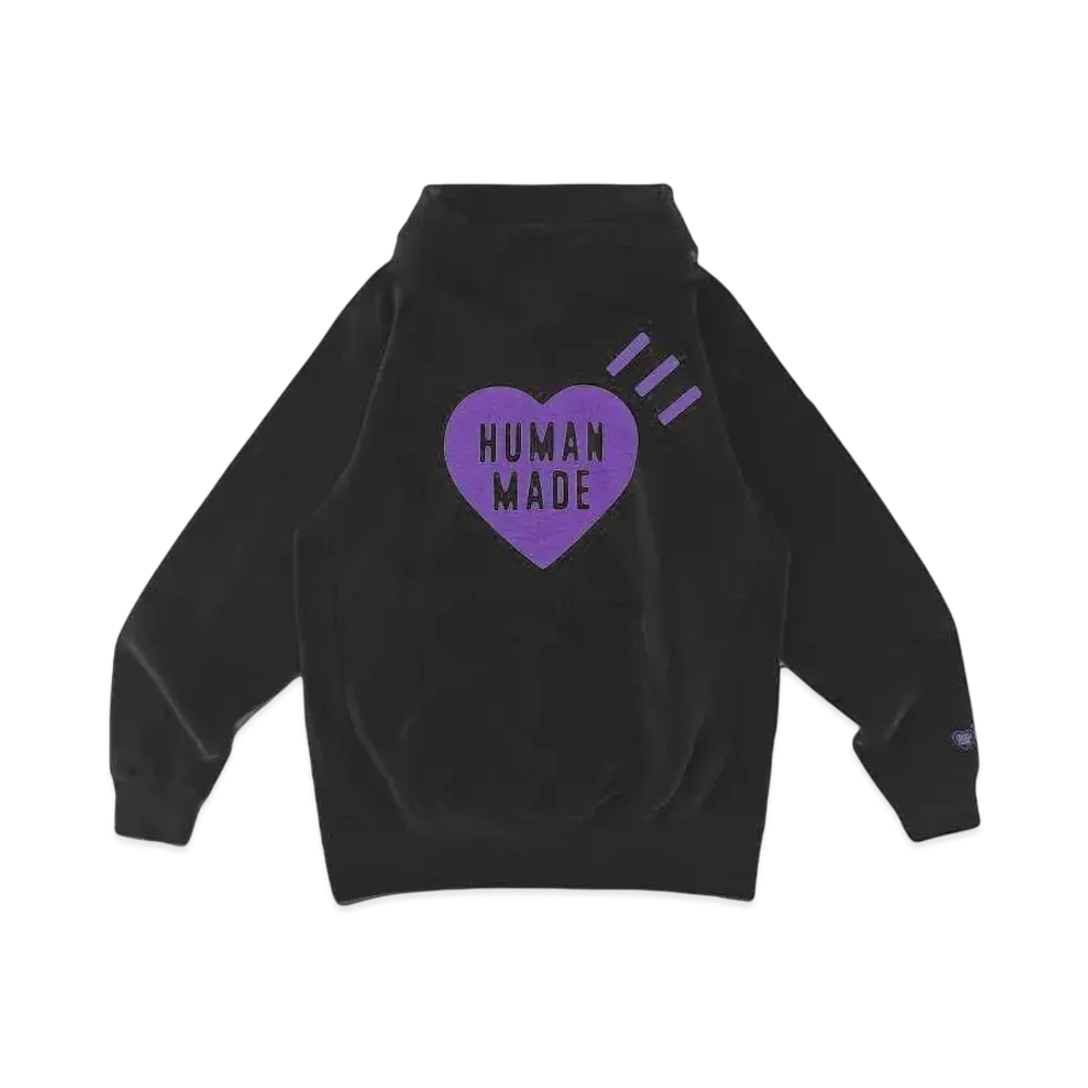 HUMAN MADE Heart Heavyweight Hoodie Fukuoka / Purple "Black"