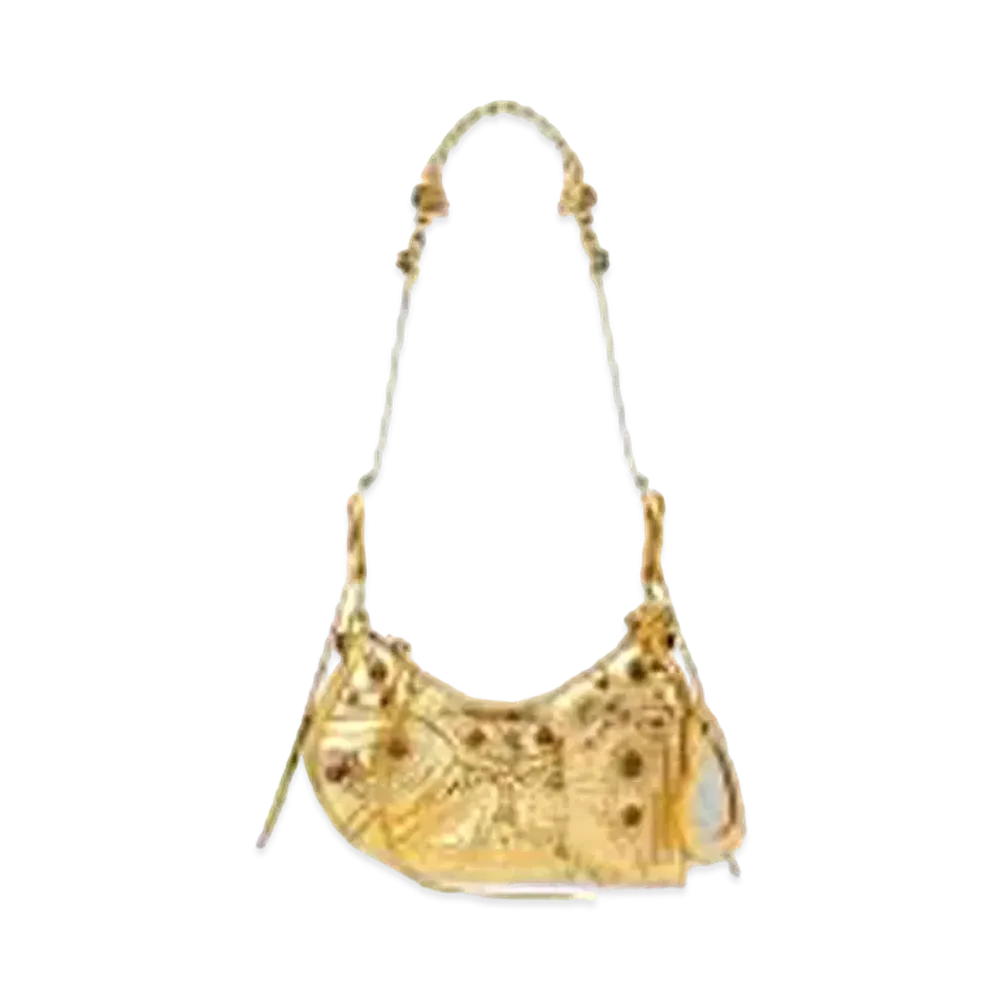 BALENCIAGA Women's Le Cagole XS Shoulder Bag "Gold"