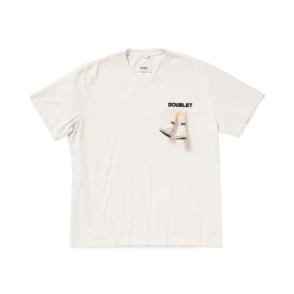 Converse x doublet Jack Purcell All Star Embroidery T-Shirt "White"