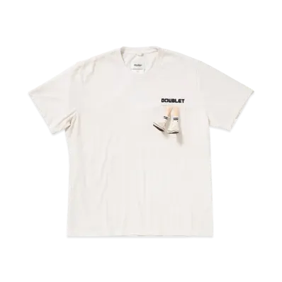 Converse x doublet Jack Purcell All Star Embroidery T-Shirt "White"