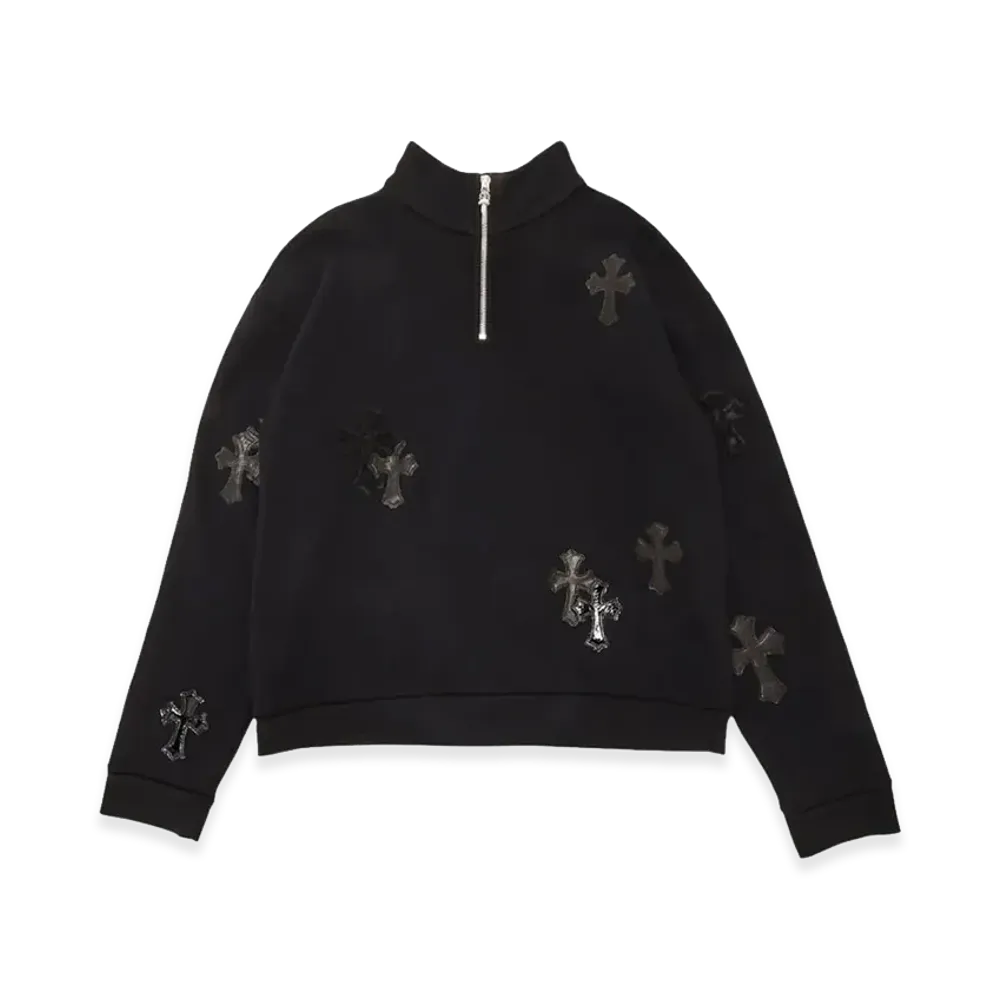 Chrome Hearts Half Zip Sweat "Black"
