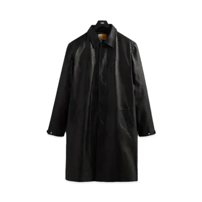 Kith Leather Brighton Overcoat "Black"
