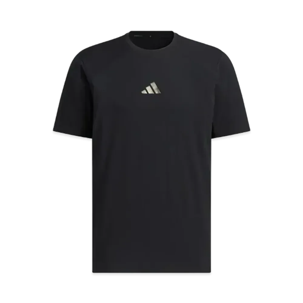 adidas Premium Active Regular Fit Double Knit Short Sleeve T-Shirt "Black"
