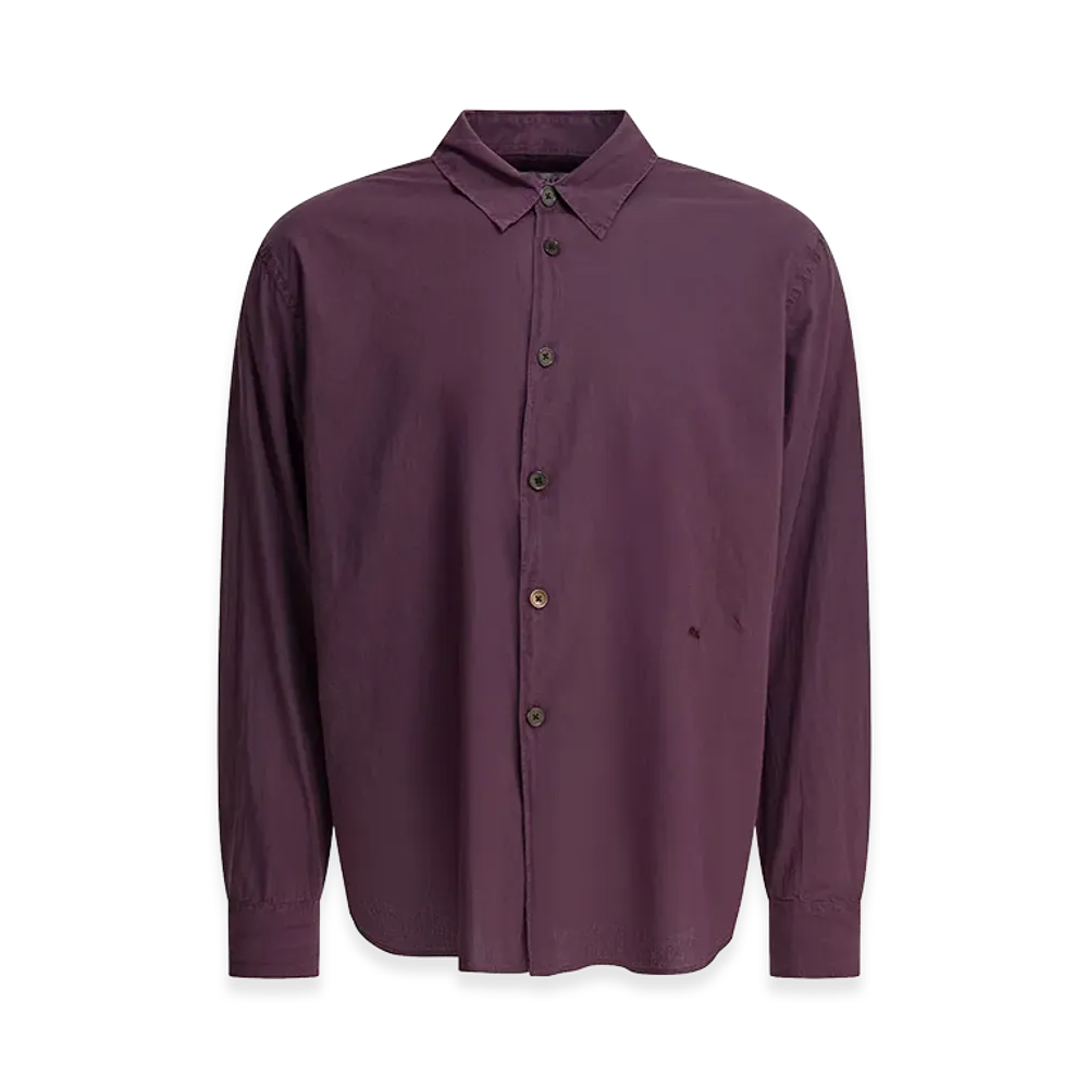 OUR LEGACY Cotton Shirt "Bordeaux"