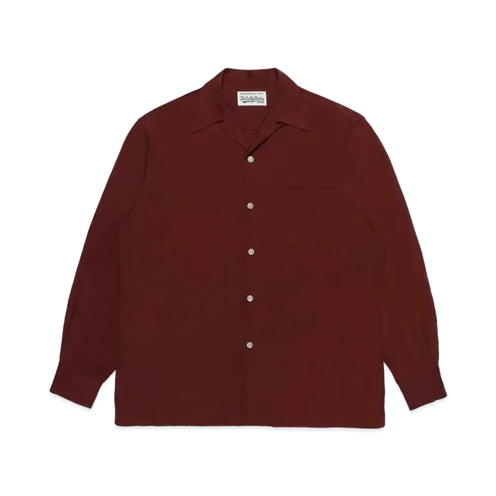WACKO MARIA 50's Shirt "Dark Red"