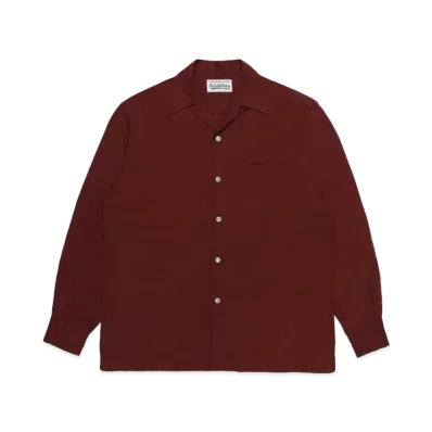 WACKO MARIA 50's Shirt "Dark Red"