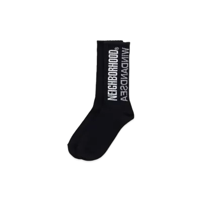 NEIGHBORHOOD WIND AND SEA NHWDS / CA-SOCKS "Black"