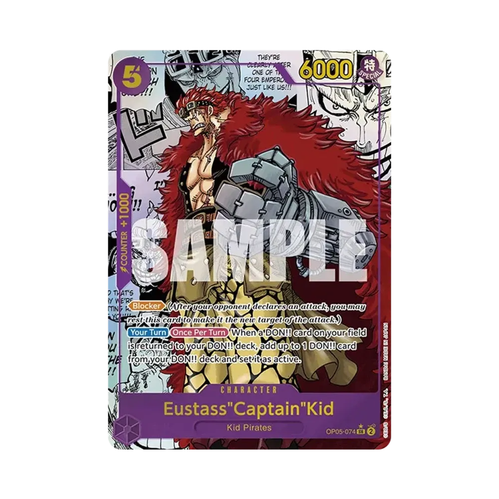 ユースタス・キッド SR-SP (コミパラ) [OP05-074]【英語版】(プレミアムブースター「ONE PIECE CARD THE BEST」)