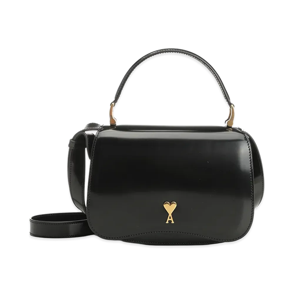 AMI PARIS "Paris Paris" Top Handle Bag "Black"