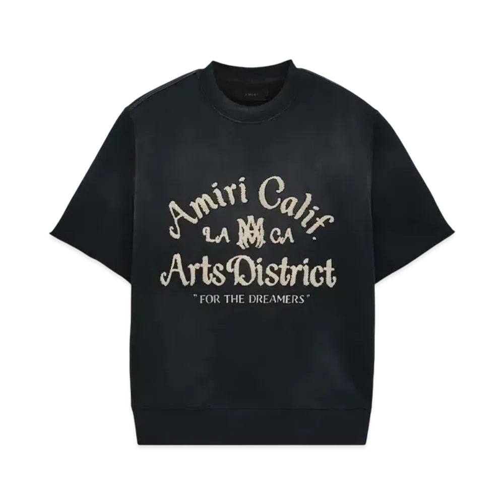 AMIRI Arts District Short Sleeve Crew "Black"