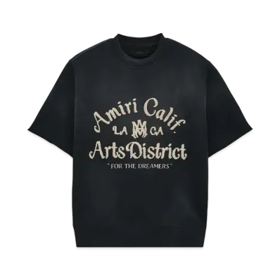 AMIRI Arts District Short Sleeve Crew "Black"