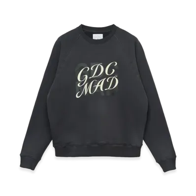 GDC x MADNESS Superimpose Graphic Sweatshirt "Charcoal"