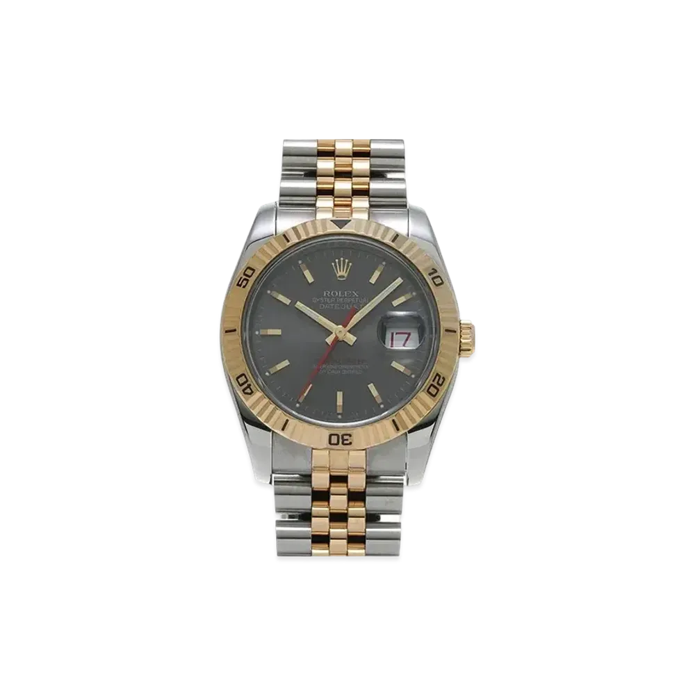 ROLEX Datejust Turn-O-Graph "Gray/Stainless Steel/Yellow Gold"