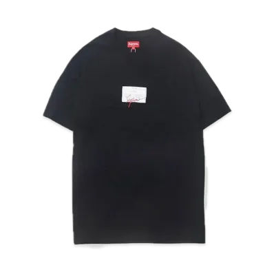 Supreme Signature Label S/S Top "Black"