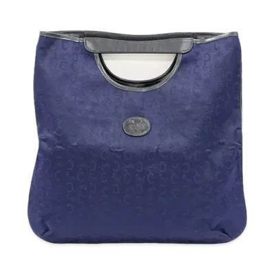 CELINE C Blason Handle Bag "Navy"