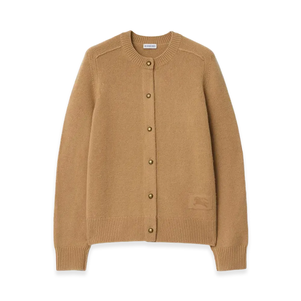 Burberry Women's Cashmere Cardigan "Butterscotch Brown"
