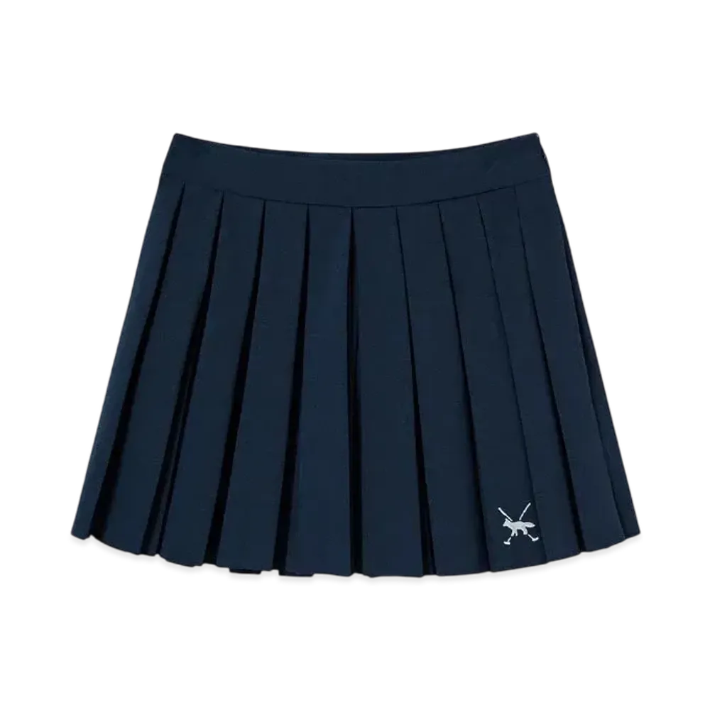 Maison Kitsune Golf Spring Basic Pleated Skirt "Navy"
