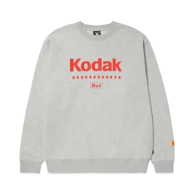 HUF x KODAK Golden Hour Crewneck "Ash"