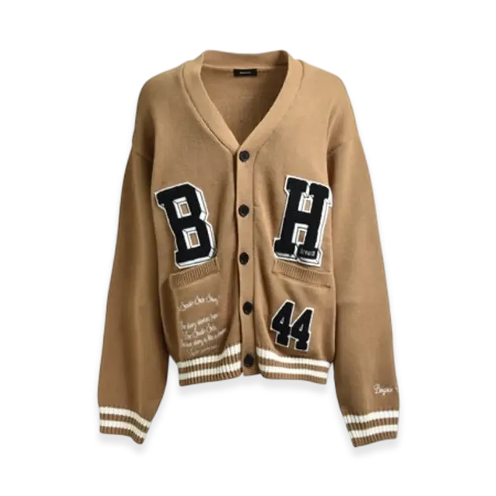 BREATH Bh Patch Knit Cardigan "Beige"