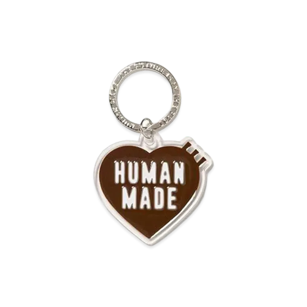 HUMAN MADE Heart Keyring "Brown"