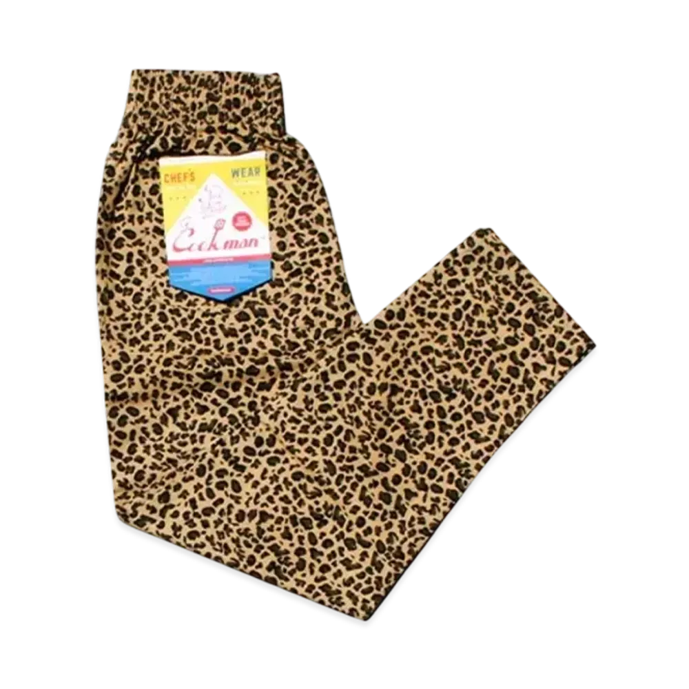 COOKMAN Chef Pants animal "Leopard/Beige"