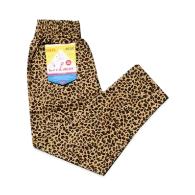 COOKMAN Chef Pants animal "Leopard/Beige"