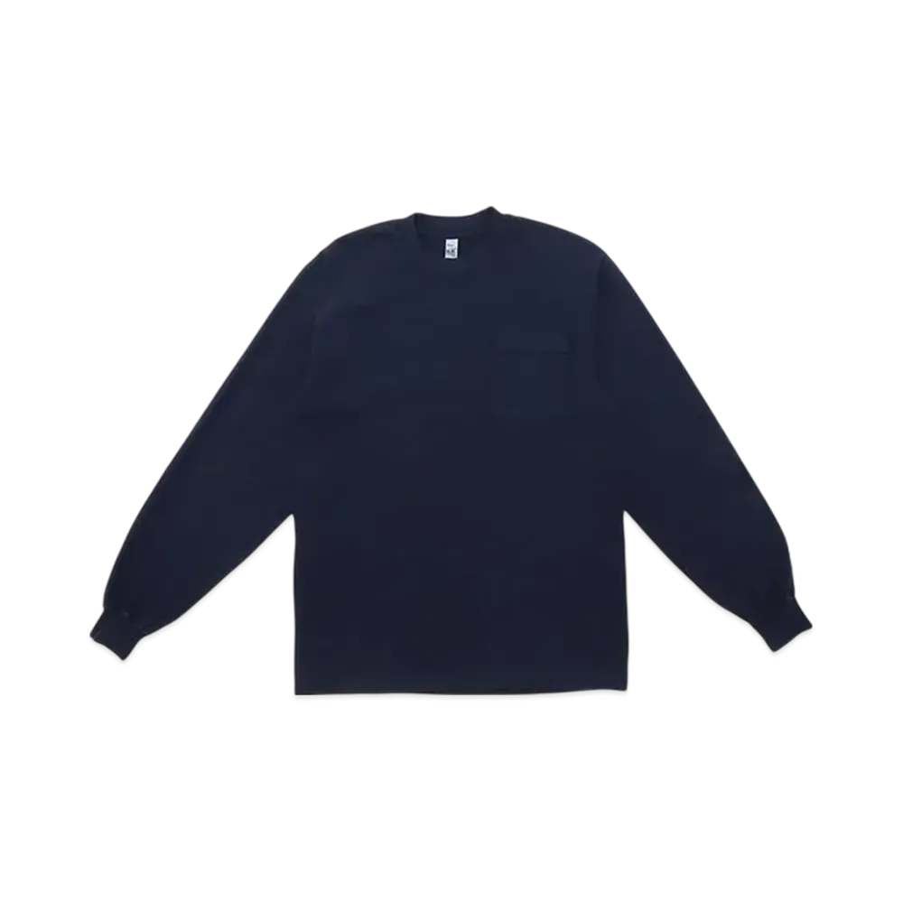 Los Angeles Apparel 6.5 OZ L/S Garment Dye Pocket T-Shirt "Navy"