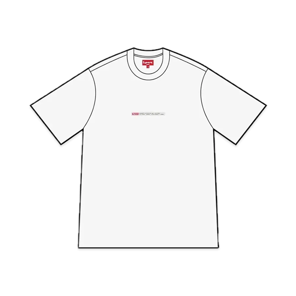 Supreme Property Label S/S Top "White"