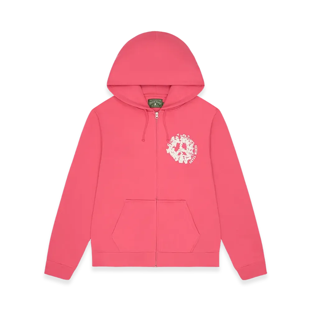 DENIM TEARS Denim University Zip Hoodie "Pink"