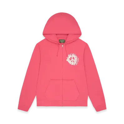 DENIM TEARS Denim University Zip Hoodie "Pink"