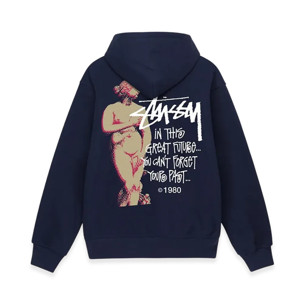 Stussy Great Future Zip Hoodie "Navy"