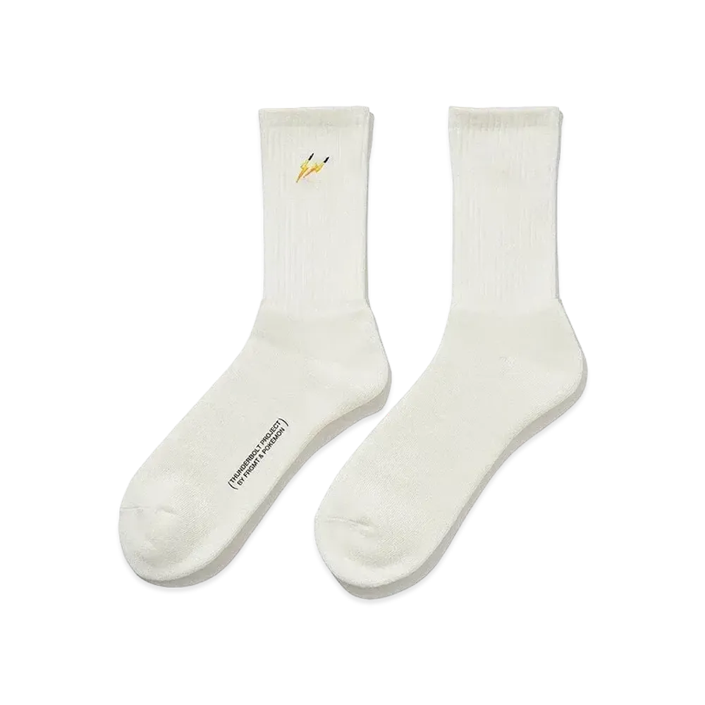 FRAGMENT x POKEMON THUNDERBOLT PROJECT SOCKS "White/Yellow"