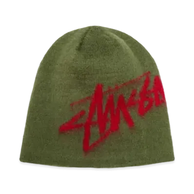 Stussy Brushed Out Stock Skullcap "Army"