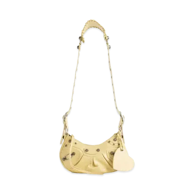 BALENCIAGA Le Cagole XS Shoulder Bag "Light Yellow"