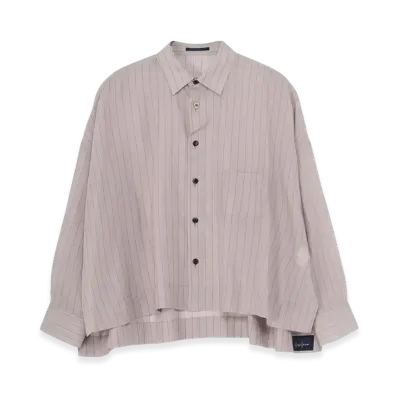 Yohji Yamamoto Stripe Big Blouse "Grey"