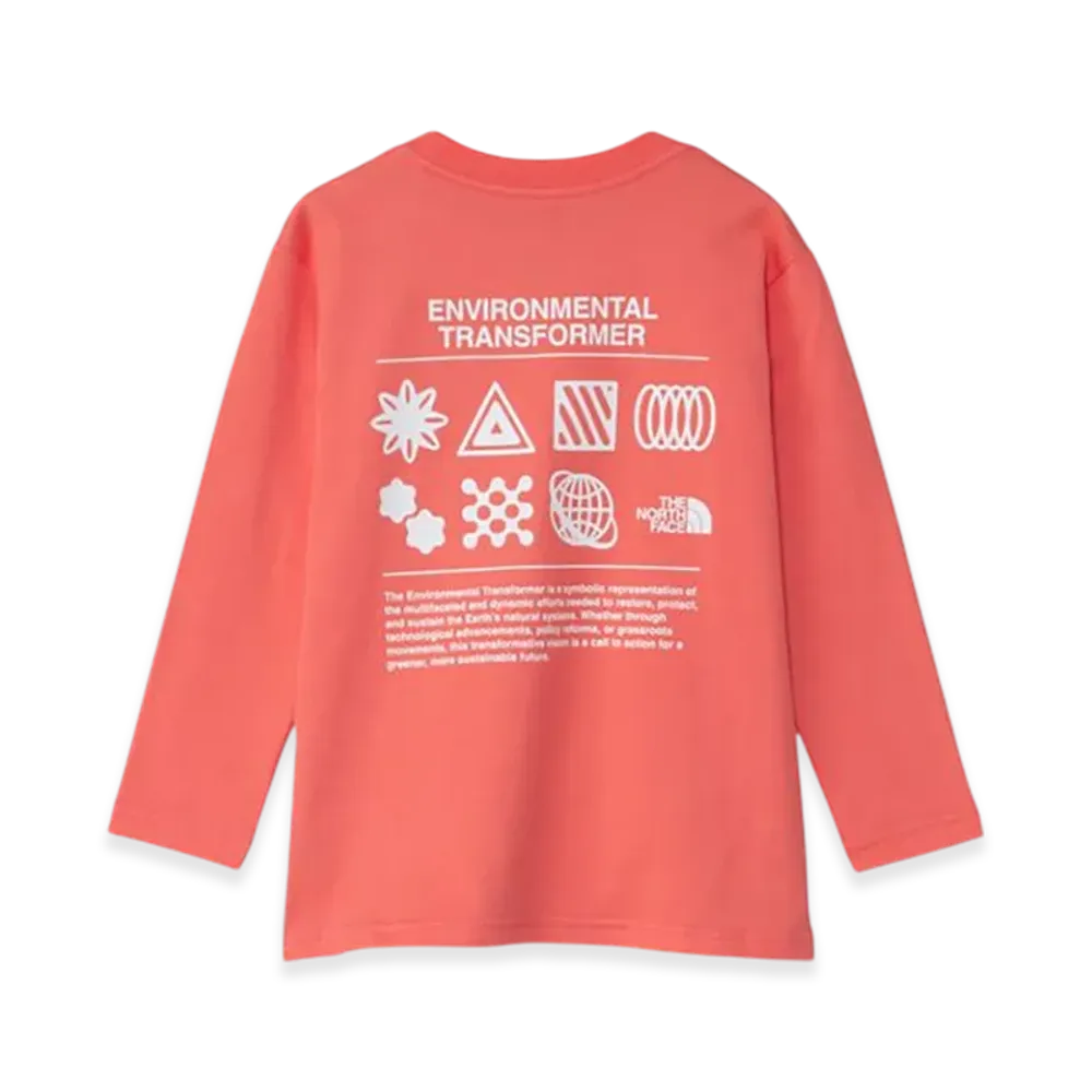 The North Face Toddler L/S Graphic Tee Kids "Living Coral"