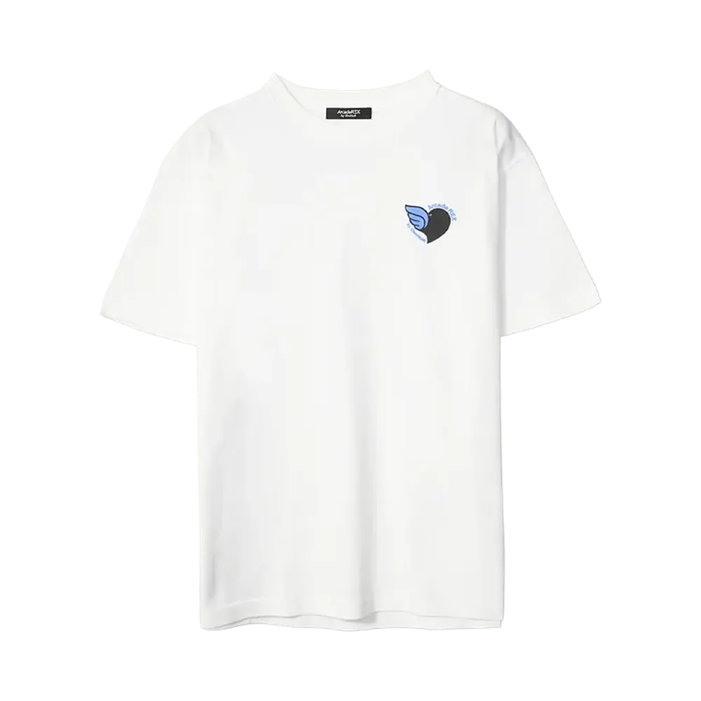 Arcade REX by ChroNoiR \ Angel Heart by Kanae S/S T-shirt "WHITE"