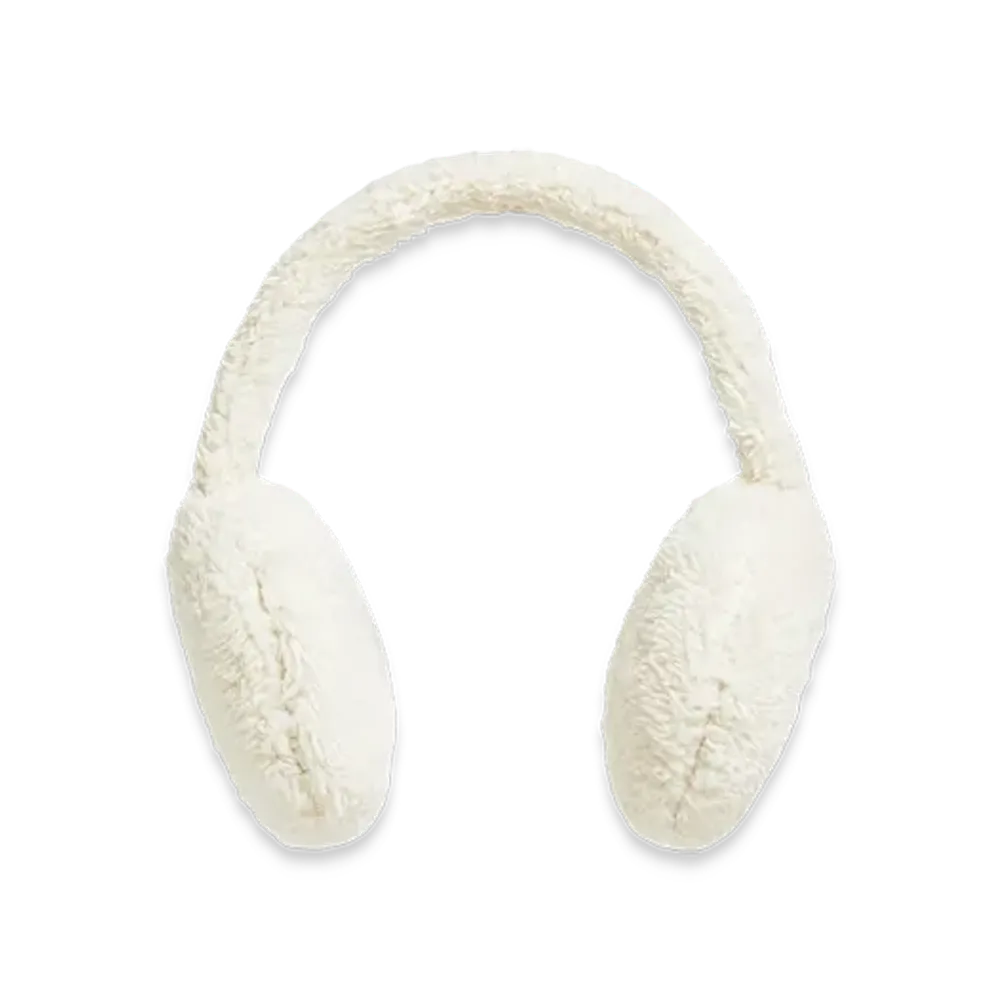 MONCLER Padded Teddy Ear Muffs "White"