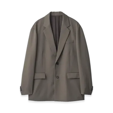 ssstein Oversized Single Breasted Jacket "Khaki Beige"