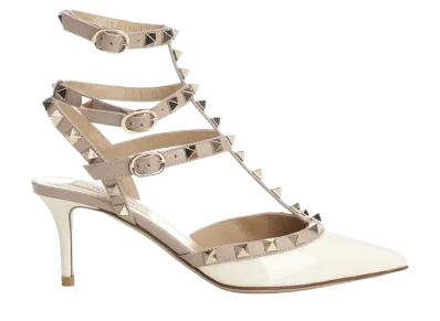 Valentino Garavani Women's Rockstud Pumps "White"