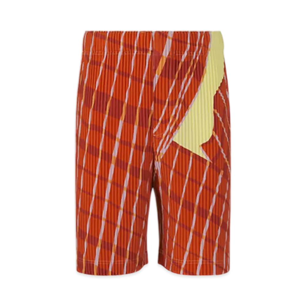 HOMME PLISSE ISSEY MIYAKE Windswept Plaid "Yellow"