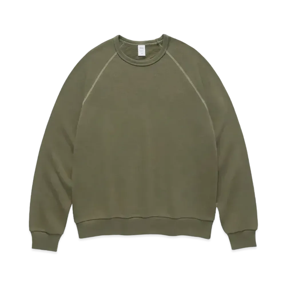 JJJJound J70 Crewneck "Light Olive"
