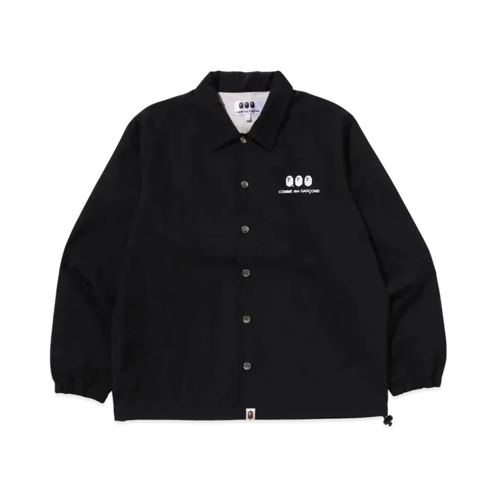 A BATHING APE x COMME des GARCONS OSAKA Coach Jacket "Black"