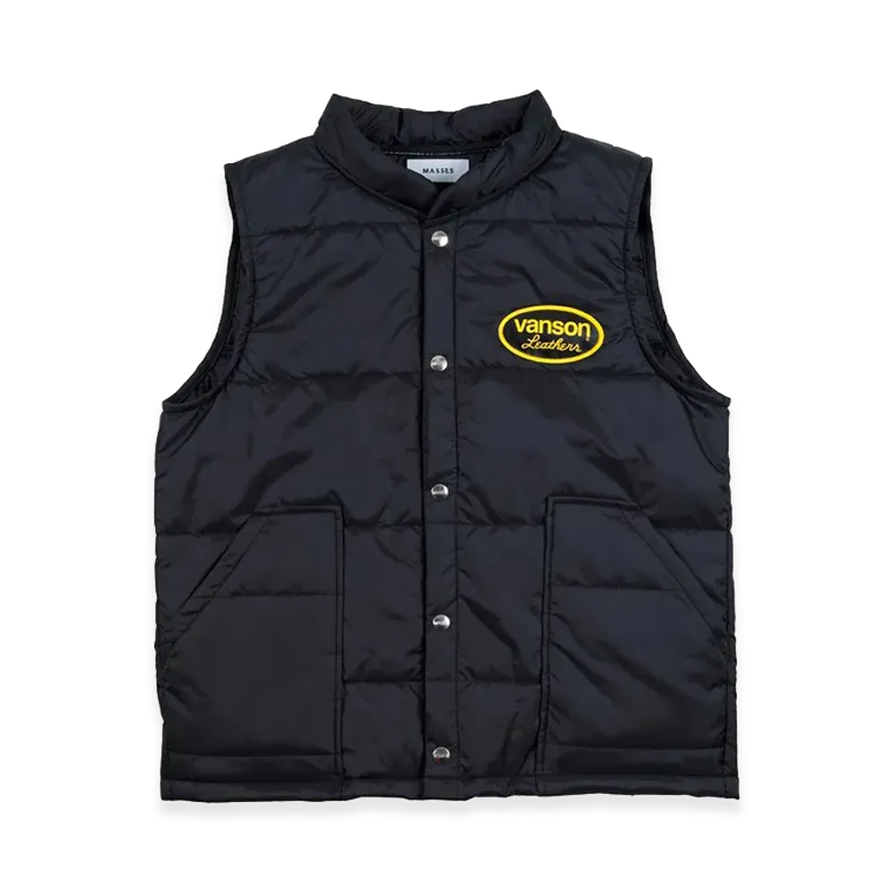 MASSES x VANSON Nylon Vest "Black"