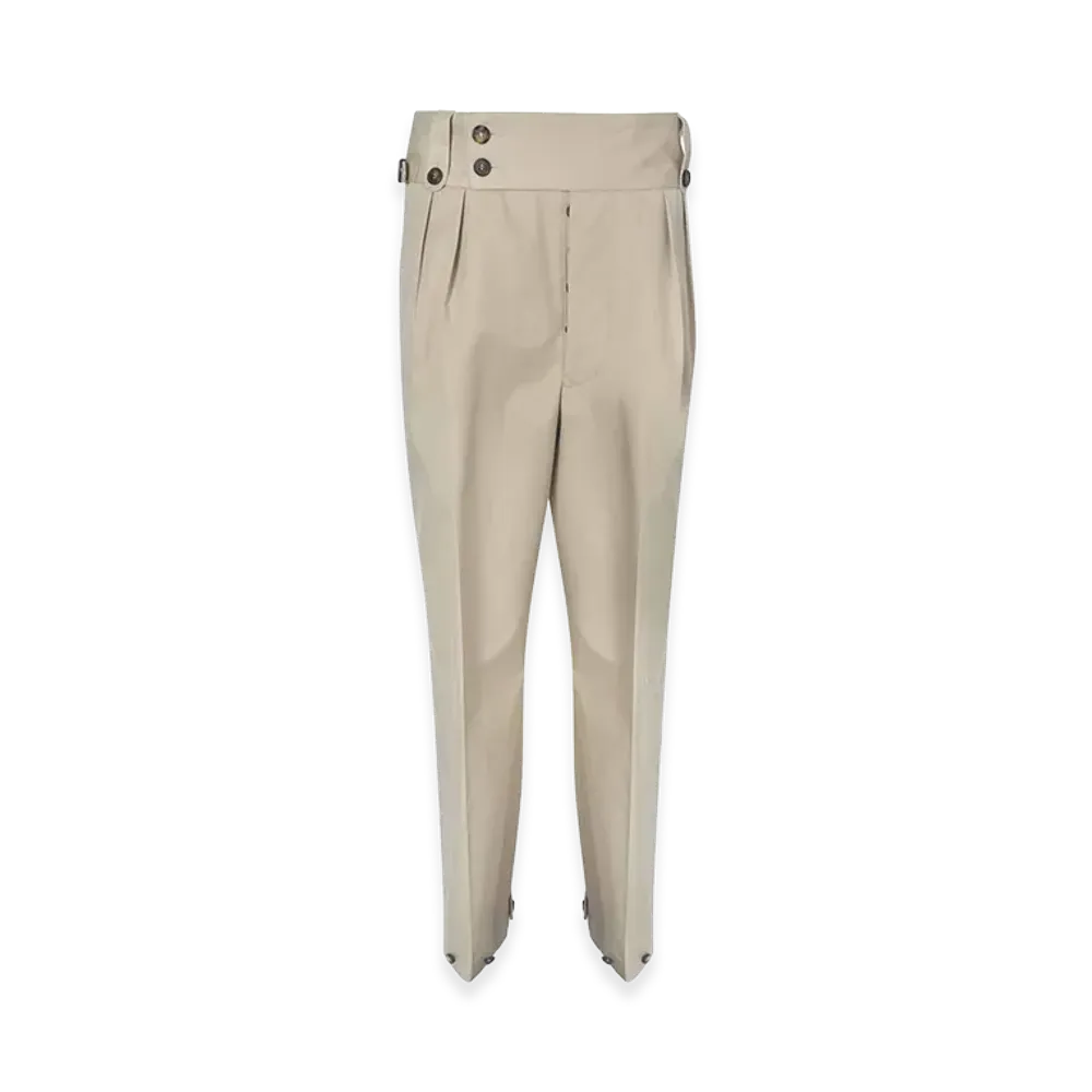 Maison Margiela Women's Buttons Pants In "Beige"