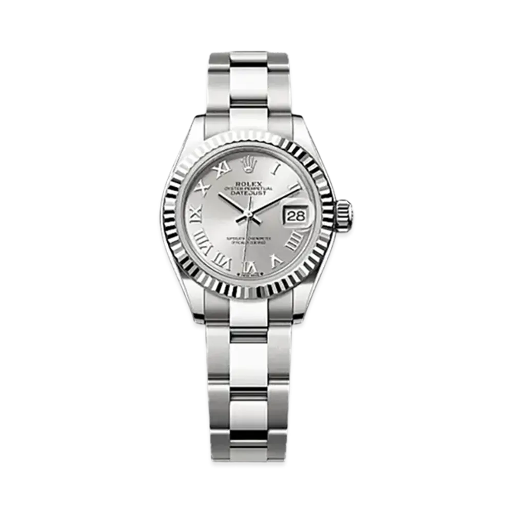 ROLEX Lady-Datejust Oystersteel & White Gold "Grey"